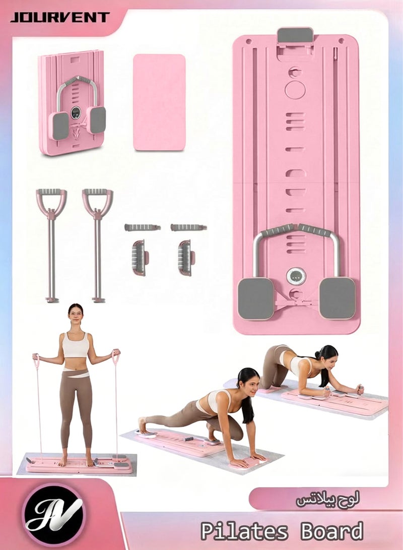 Jourvent Abdominal Board,Pilates Reformer Set,Multi-Purpose Foldable Pilates Reformer Board,High Strength Pilates Equipment Portable Fitness Board For Home Women Men - Image 1